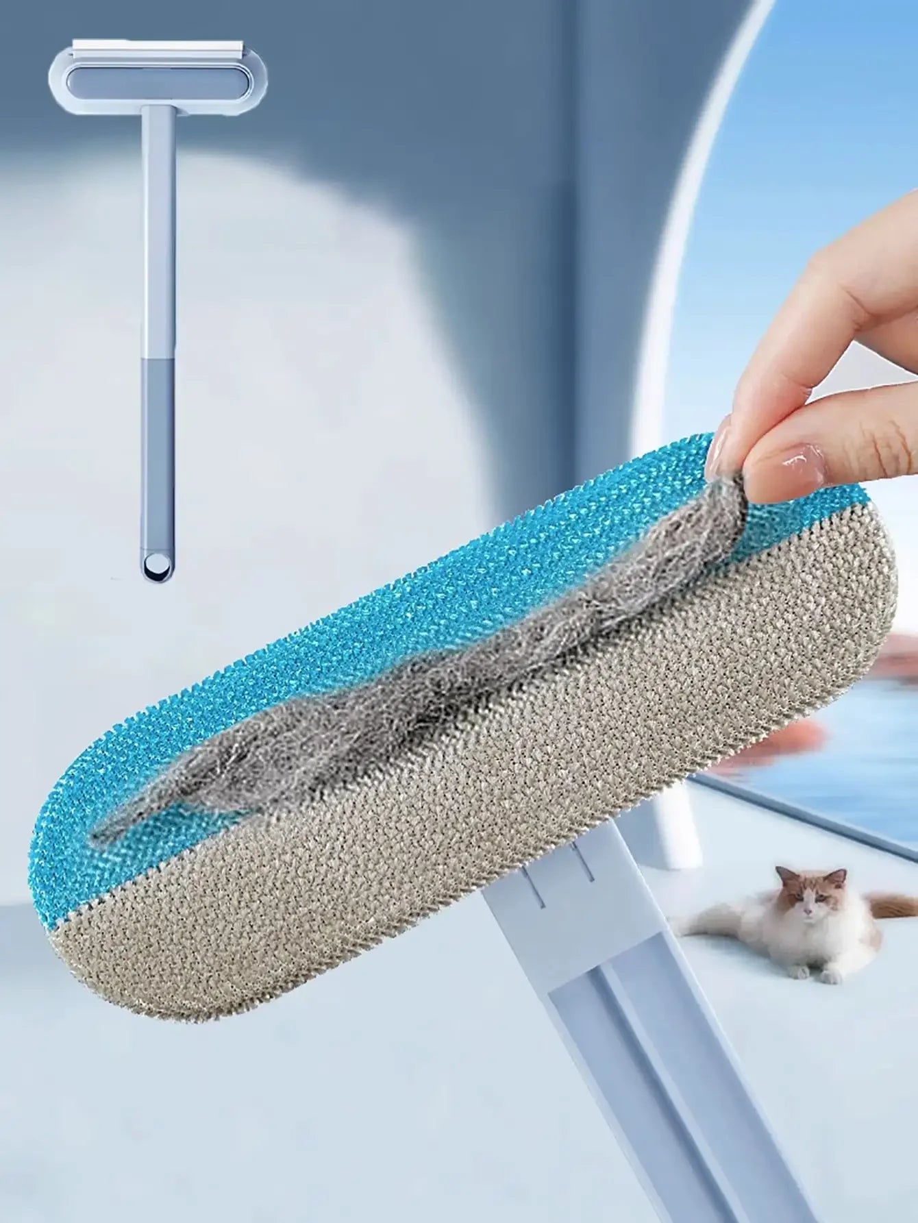 Pet Hair Removal Set Tool Reusable Static Removal Gloves Double-Sided Grooming Gloves Remove Dog Cat Fur Hair for Carpets Sofa - Buy online at  Vibe In Cart.