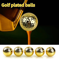 Golf Plated Balls Double Layer Competition Balls Gold Plated Balls Gift Balls Gold Plated Silver Plated Blue Plated Powder Balls - Buy online at  Vibe In Cart.