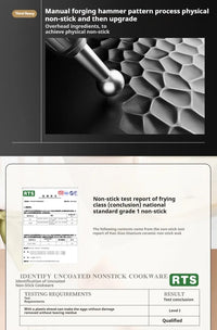 26/28/30cm German Pure Titanium Frying Pan Non-stick Frying Pan Uncoated Fish Scale Hammer Pattern Titanium Alloy Cookware - Buy online at  Vibe In Cart.