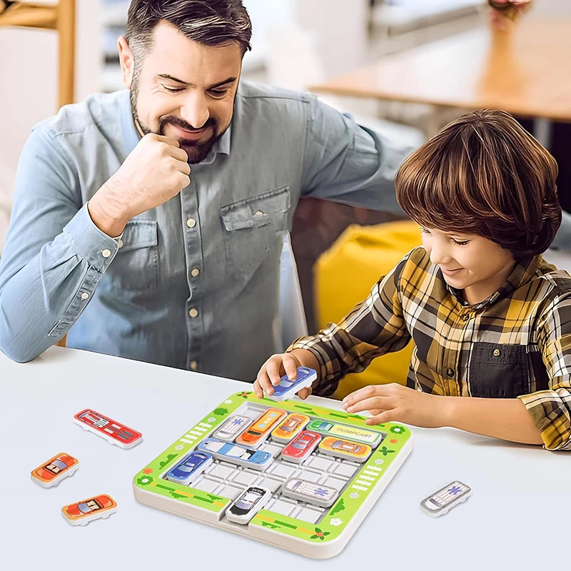 Children's educational puzzle game for logical thinking and concentration, parking lot with moving vehicles and maze toys - Buy online at  Vibe In Cart.