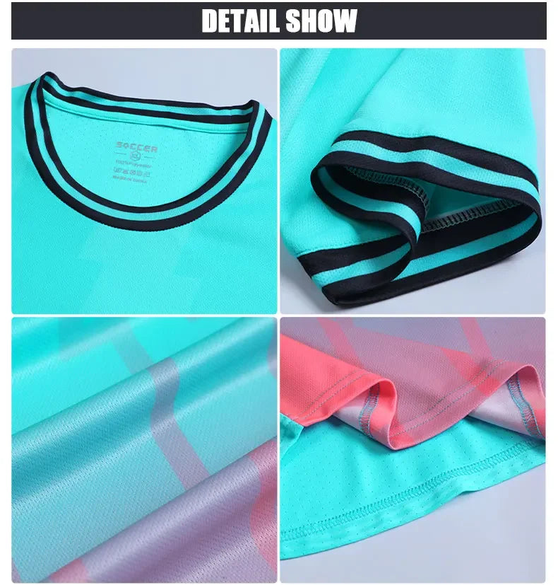 Adult Personalize Football Jerseys Soccer Uniform MAN Women Team Training Quick-Drying Sportswear Futsal Tracksuit Outfit - Buy online at  Vibe In Cart.