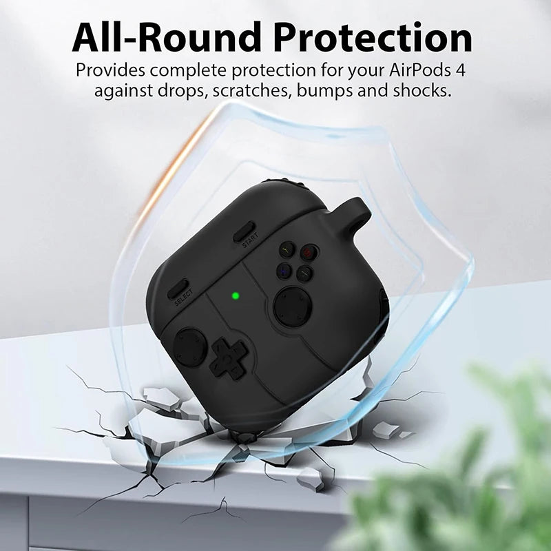 Silicone Shockproof 3D Gamepad Protective Earphone Case