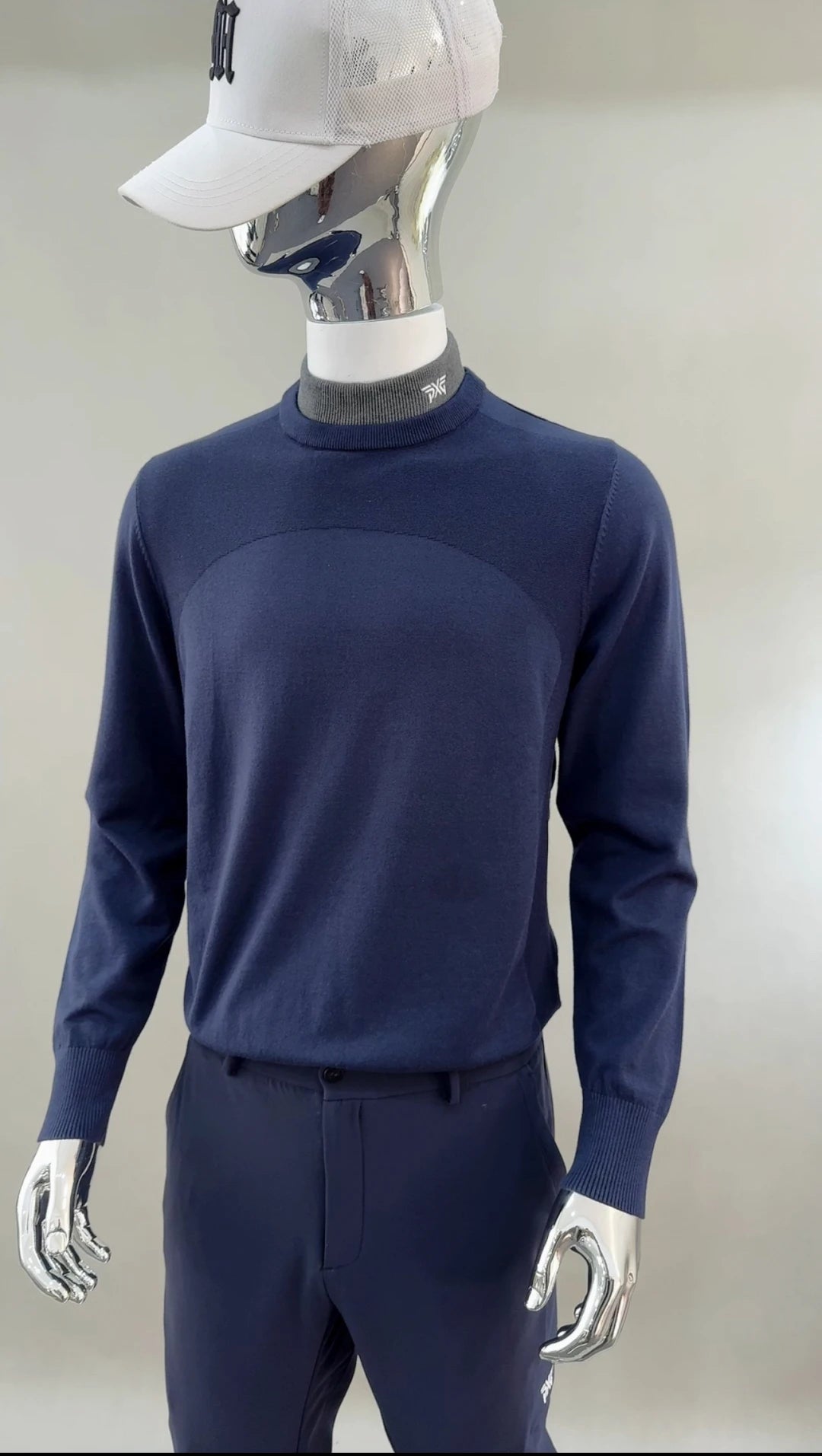 Men's Long-Sleeve Pullover Knit Sweater for Golf Wear, Casual and Slimming - Buy online at  Vibe In Cart.
