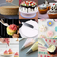 Pink 80-Piece Cake Decorating Set with Non-Slip Turntable and 14 Piping Tips