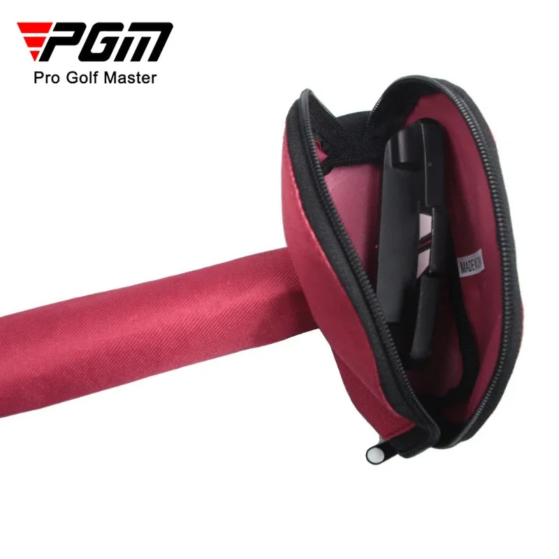 Golf Putter Protective Storage Cover, Nylon, Black and Red