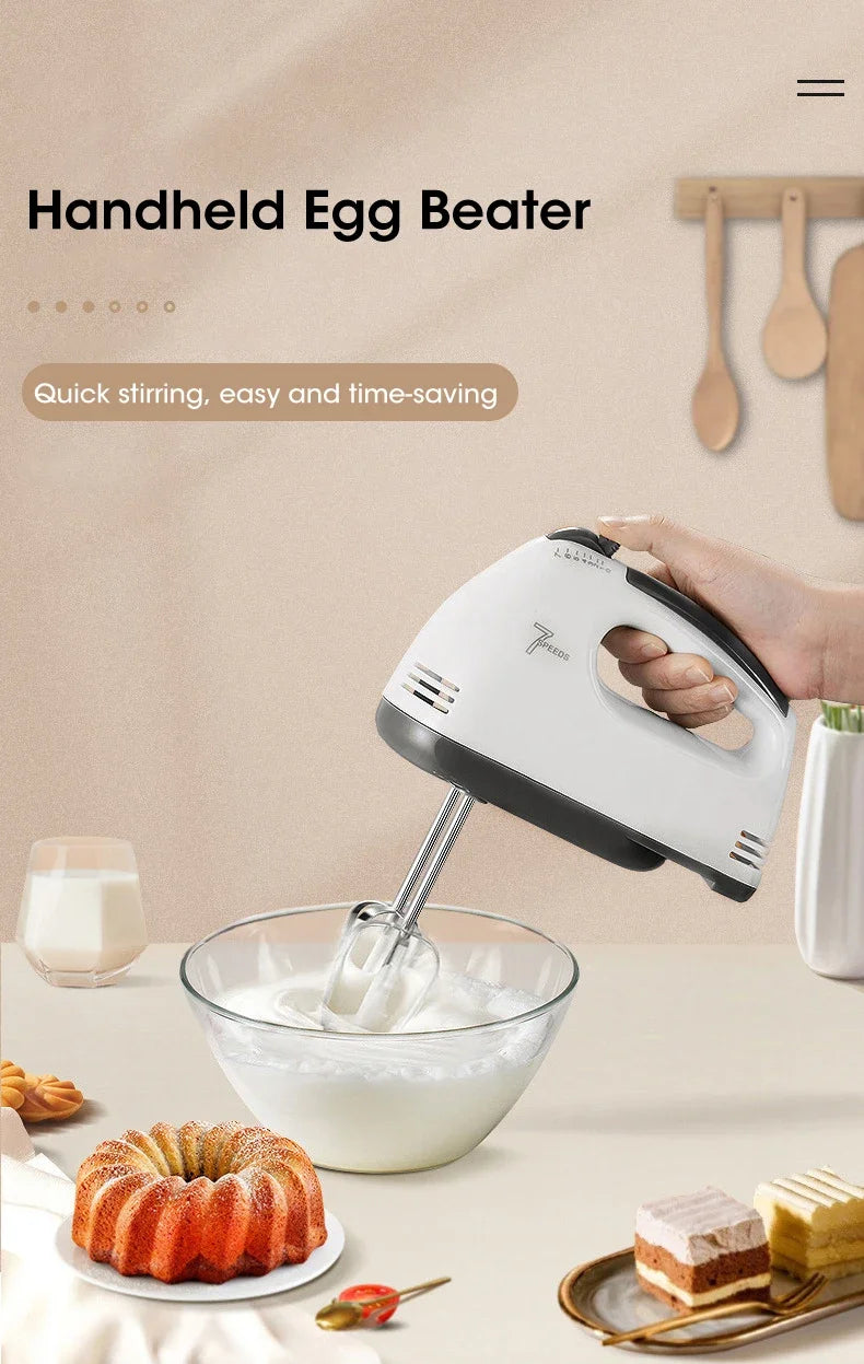 Handheld 7 Speed Automatic Electric Mixer Multi Functional for Food Egg Cream Cake Dough Mixing Baking Kitchen Home Use - Buy online at  Vibe In Cart.