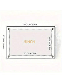 Transparent Picture Frame 6-Inch Wall-Mounted Ins Postcard Photo Frame Poster Display Stand 7-inch Acrylic Photo Frame Table - Buy online at  Vibe In Cart.