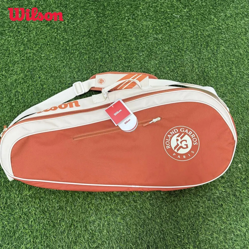 Wilson Roland Garros 2025 Team 3PK Backpack French Open Multi functional Large Capacity Orange Double Single Tennis Bag - Buy online at  Vibe In Cart.