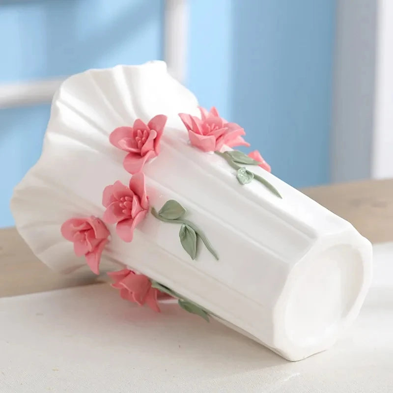 3D Ceramic Vase Home Decor Creative Design Porcelain Decorative Flower Vase For Wedding Decoration - Buy online at  Vibe In Cart.
