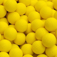 Soft PU Yellow Practice Golf Balls, 10 Pack for Indoor Training