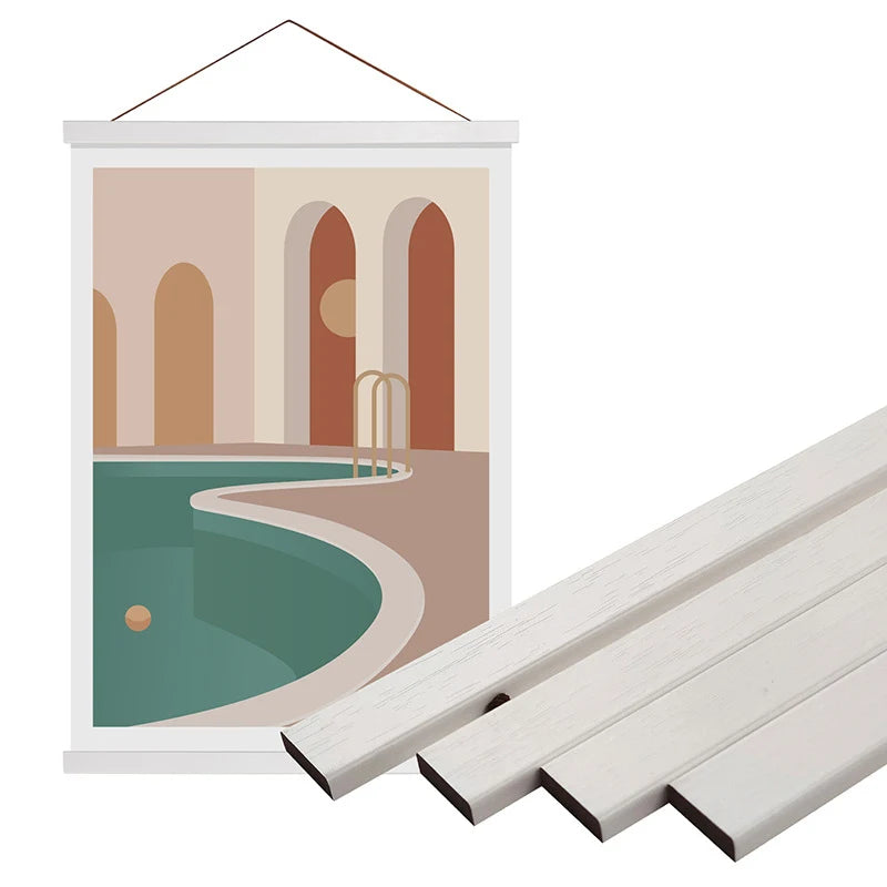 Magnetic DIY Wood Poster Frame Teak/Pine Photo Hangers Hanging Kit for Pictures Canvas Prints Poster Scroll Artwork Print Holder - Buy online at  Vibe In Cart.