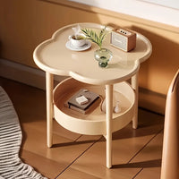 [Stylish Side Table] Stylish Modern Round Side Table with Storage Shelf | Space-Saving, Lightweight for Living Room, Bedroom - Buy online at  Vibe In Cart.
