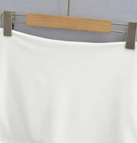 Women Low Rise Mini Skirt With Take The Short Cut Detail Slim Fit Mini Skort