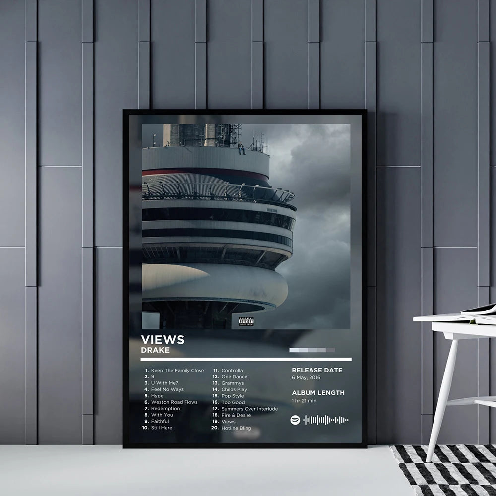 Rapper Album Cover Retro Poster Music Canvas Wall Art Print Mural Home Decor Music Lover Gift - Buy online at  Vibe In Cart.