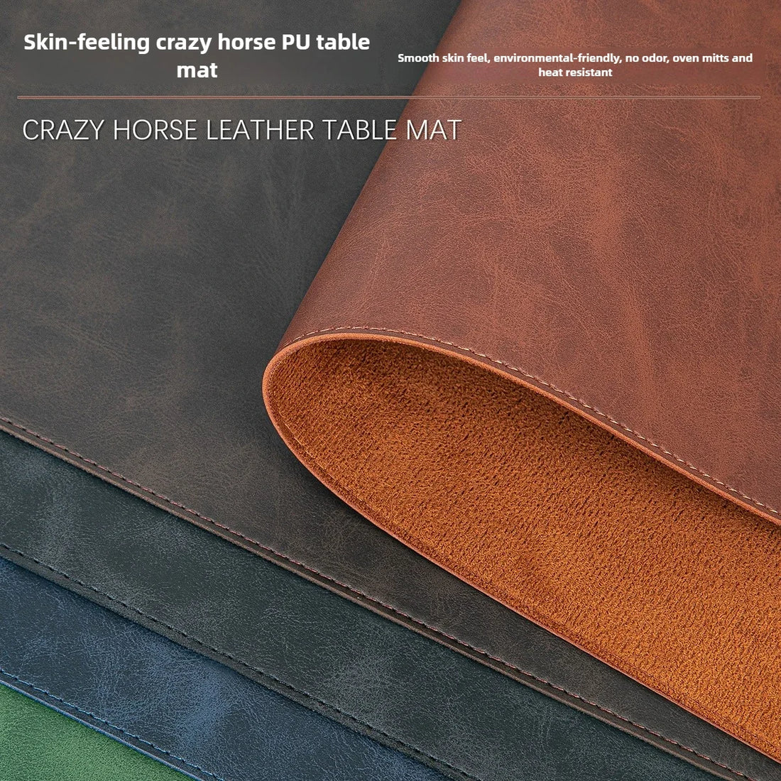 Waterproof Leather Desk Mat for Computer, Non-Slip and Easy to Clean