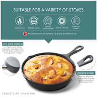 Cast Iron Frying Pan  Non-Stick Skillet for Cooking, Omelette & Pancake Pan, Induction-Compatible Kitchen Cookware - Buy online at  Vibe In Cart.