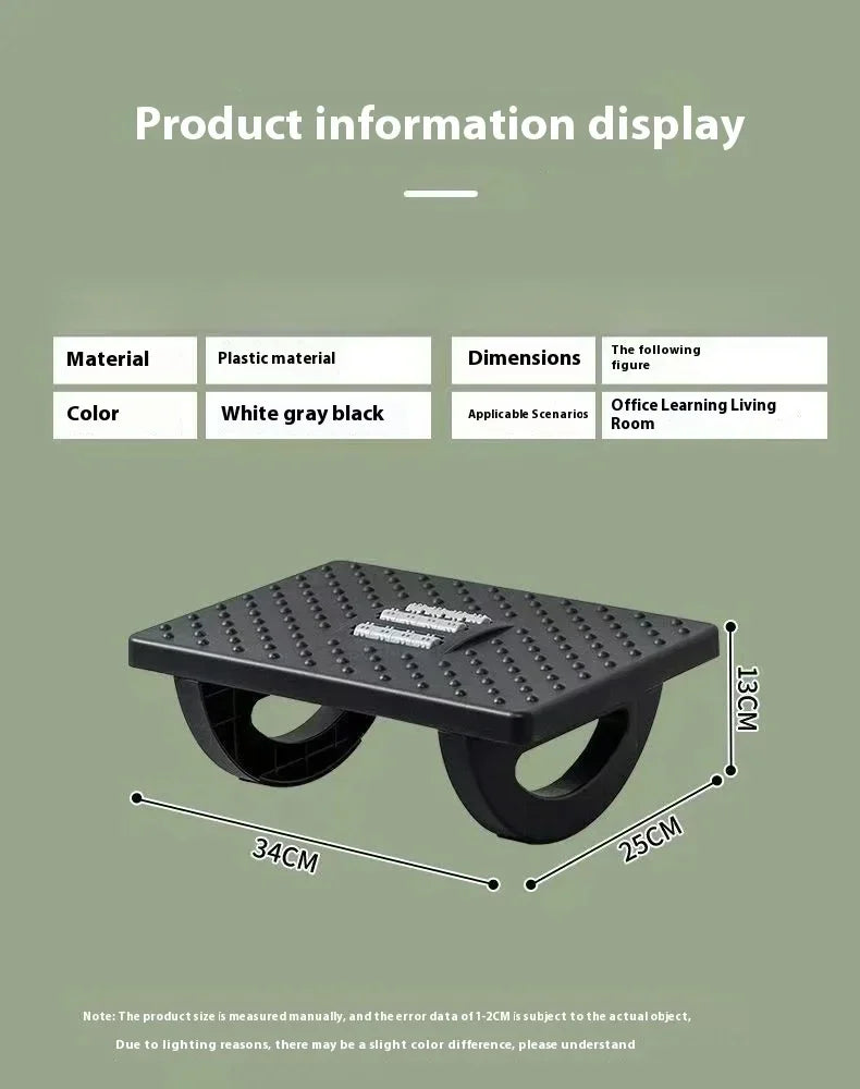 New Portability Foot Rest Under Desk Footrest Ergonomic Foot Stool With Massage Rollers Foot Rest For Home Office Work - Buy online at  Vibe In Cart.