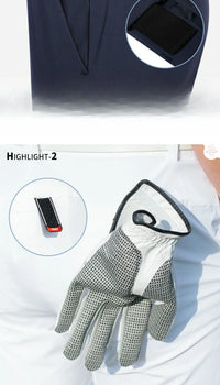 Men's Full Length Spring Summer Golf Pants in Nylon and Elastane