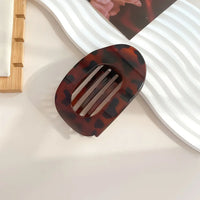 Plastic Hair Claw Clip for Women with Curved Design