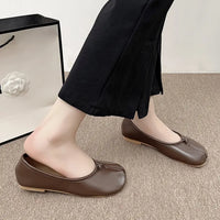 Women's Split Toe Ballet Flats With Slip-On Closure