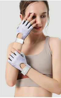 Women's Half Finger Breathable Anti-Slip Cycling Gloves