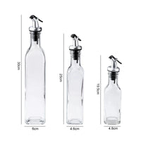 FAIS DU Glass Oil Bottle Olive Oil Dispenser for Kitchen with Silicone Funne Kitchen Seasoning Sauce Vinegar Bottle Kitchen Tool - Buy online at  Vibe In Cart.