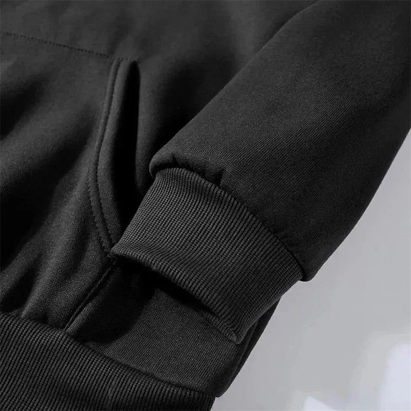 Men Hoodie Oversized Streetwear Black Pullover Hoodie Casual Loose Fit Sweatshirt - Buy online at  Vibe In Cart.