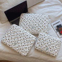 Nylon Flower Print Laptop Sleeve for 11, 14, and 15 Inch Laptops