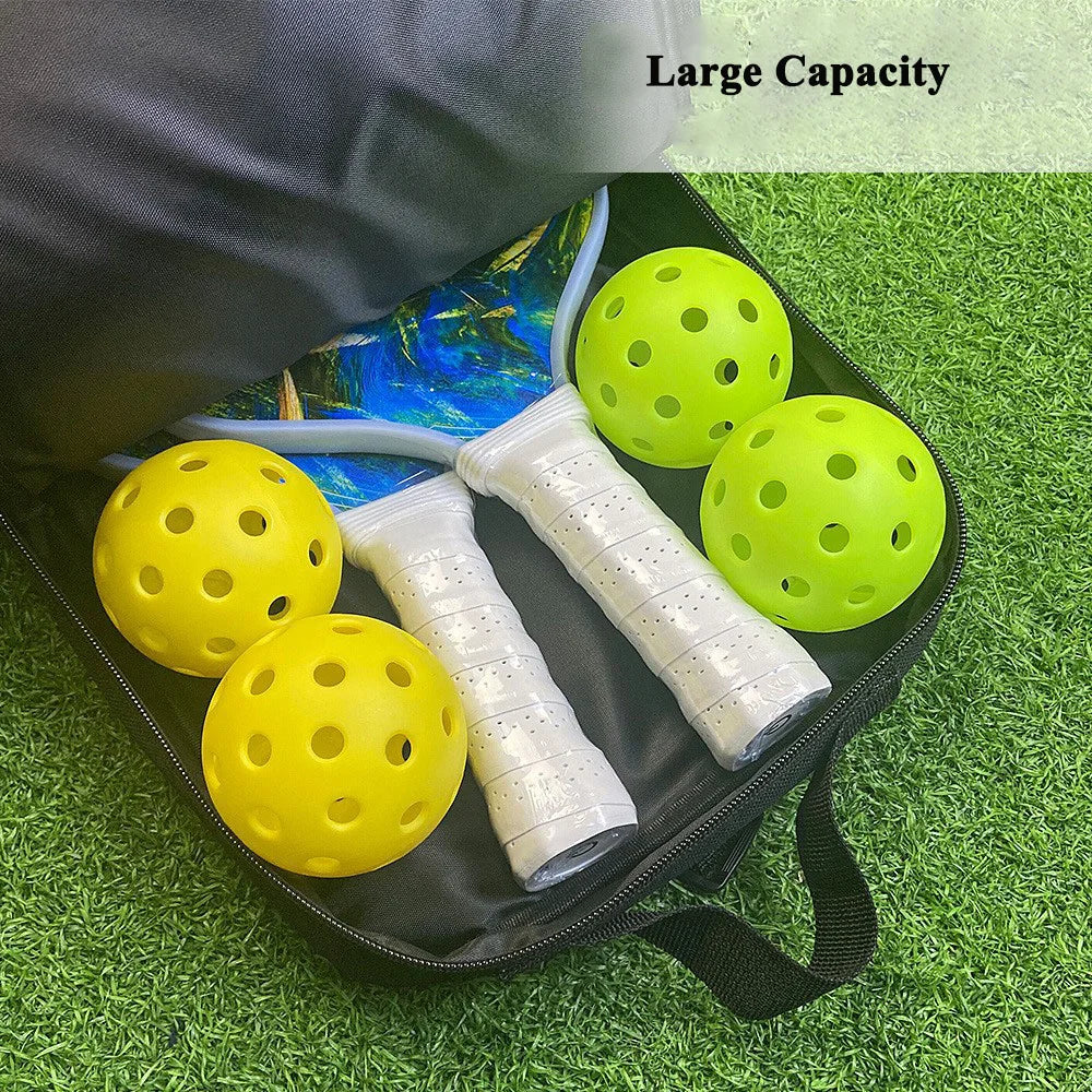 Pickleball Racket Bag Table Tennis Paddle Bags Padel Cover Large Capacity Outdoor Sports Portable Pickle Ball Handheld Bag - Buy online at  Vibe In Cart.