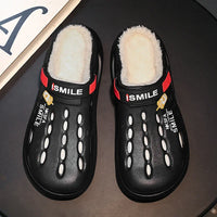 Winter Men Slippers Warm Furry Garden Shoes Soft Indoor Home Cotton Shoe EVA Plush Slides Casual Outdoor Comfortable Fur Clogs - Buy online at  Vibe In Cart.