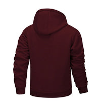 Men's Winter Fleece Jacket with Zipper and Pockets