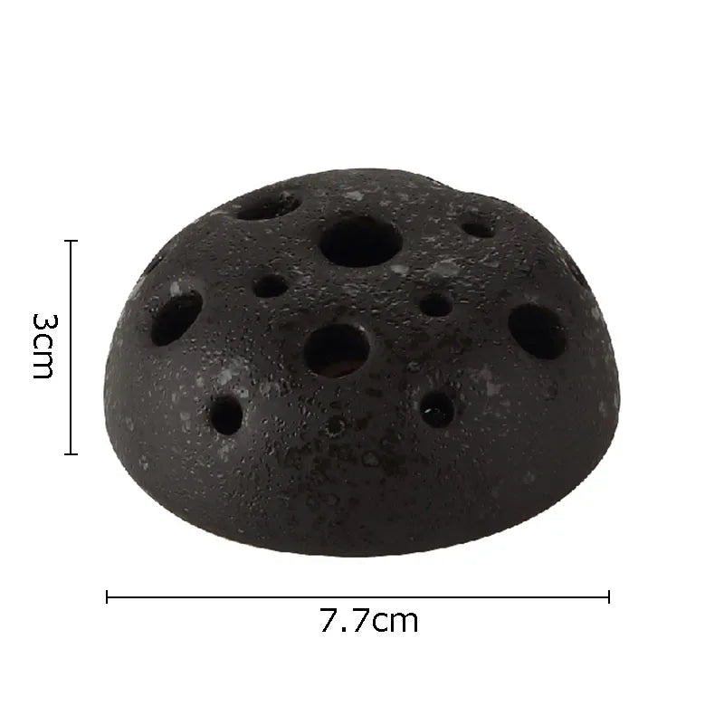 Medium Modern Ceramic Lotus Seedpod Vase for Floral Arrangement