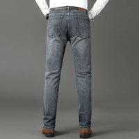 Wthinlee Slim Washed Jeans Casual Straight Stretch Fashion Classic Blue Black Work Denim Trousers Male Brand Clothing - Buy online at  Vibe In Cart.