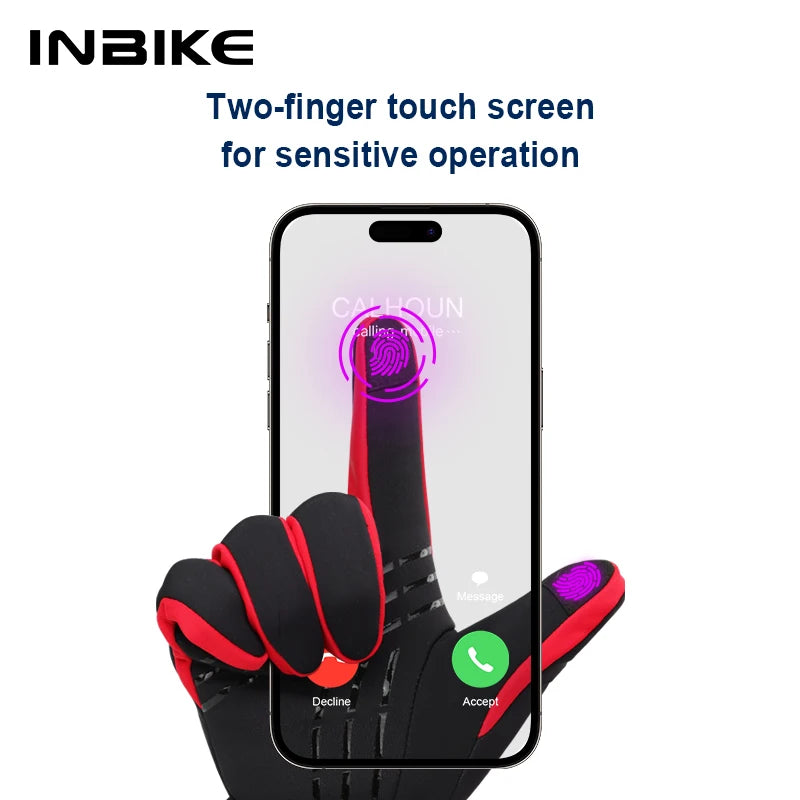 INBIKE Cycling Gloves for Men Women Warm Fleece Winter Biking Glove for Riding Bicycle Gloves Waterproof Touchscreen Accessories - Buy online at  Vibe In Cart.