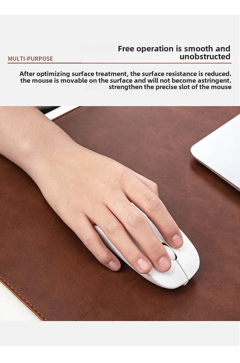 Waterproof Leather Desk Mat for Computer, Non-Slip and Easy to Clean