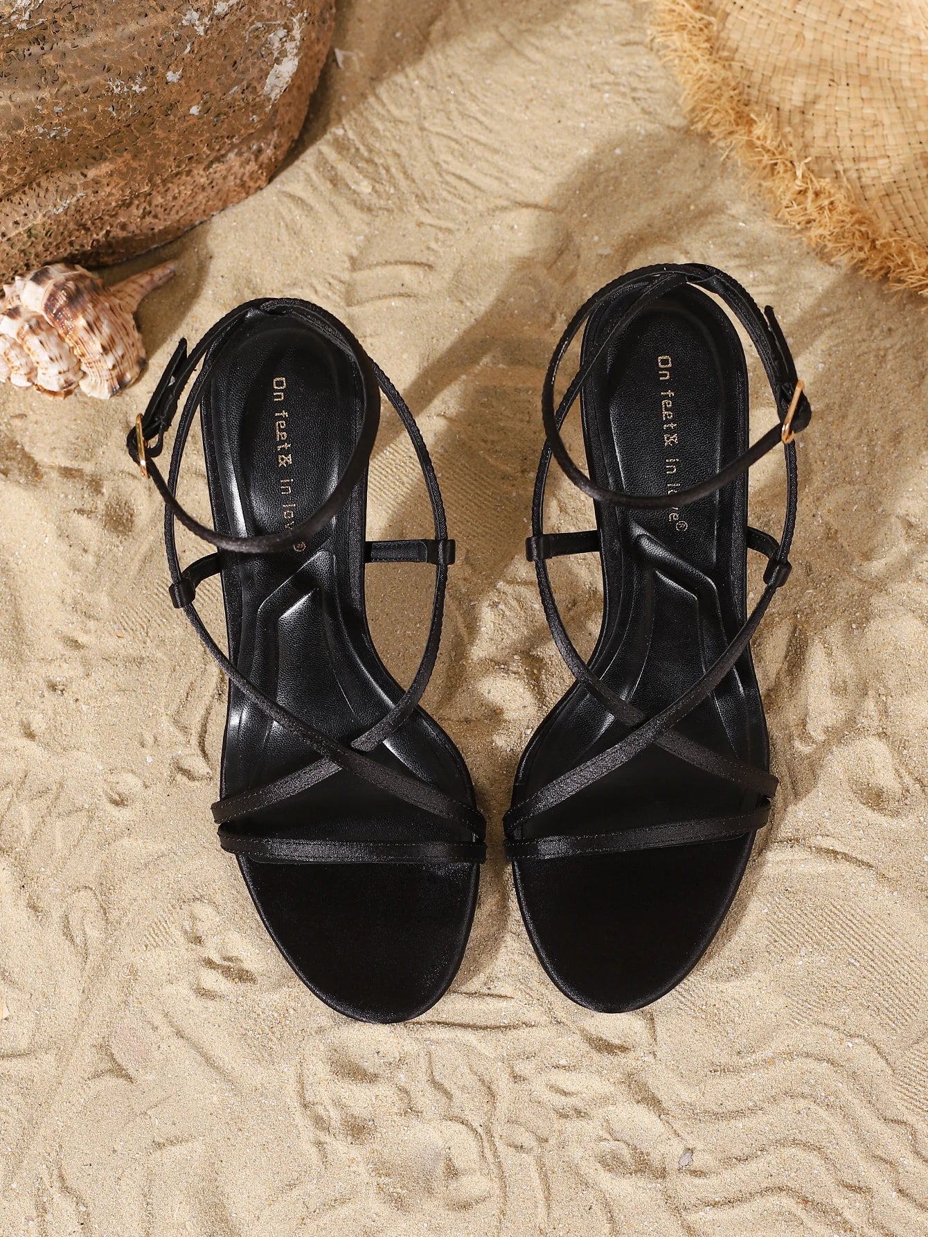 Fashion-Elegant Women's Cross-Strap Heels - Comfortable Simple Versatile heeled Sandals - Buy online at  Vibe In Cart.