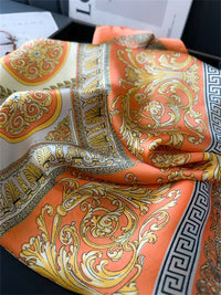 Women's 70x70cm Square Silk Scarf Shawl Headband
