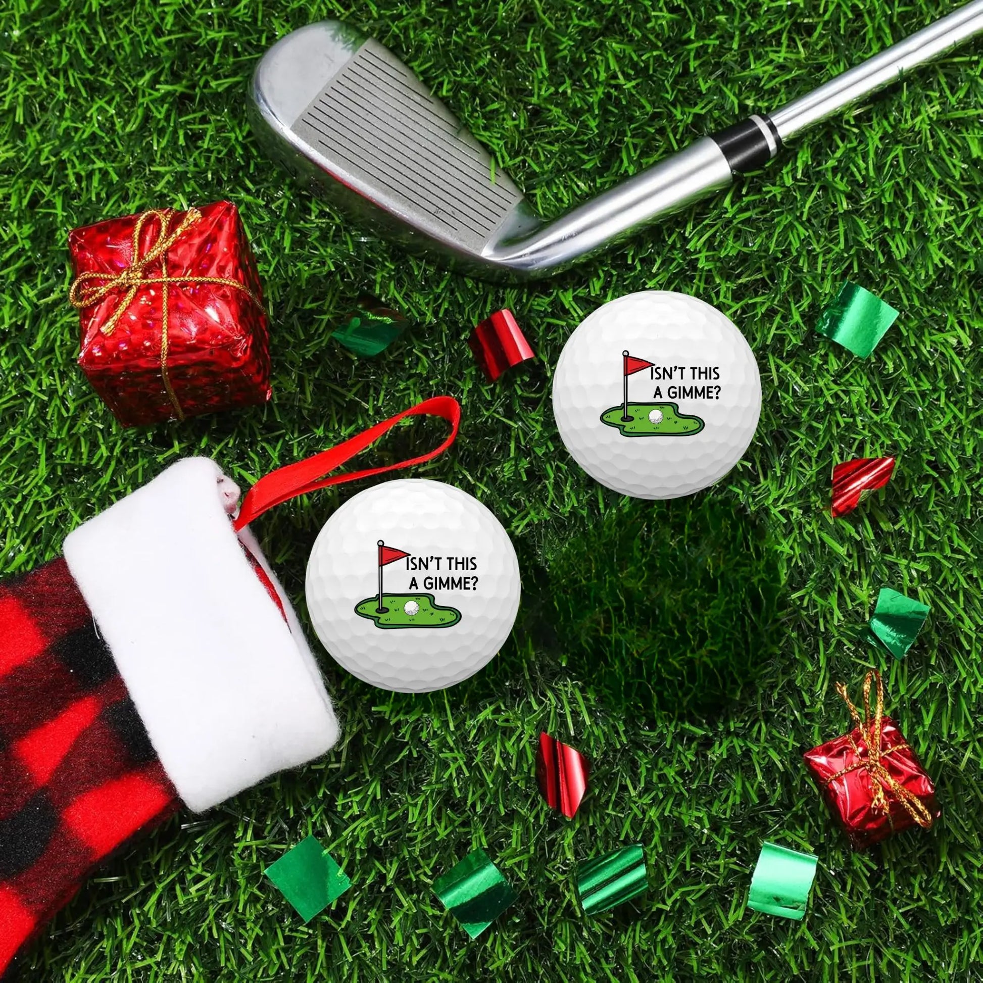 Pack Of 2 Funny Standard Golf Balls With Two Different Styles