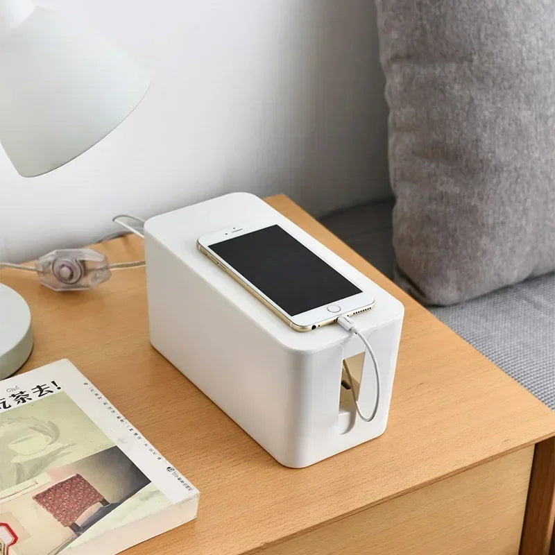 Plastic Desktop Storage Box for Cable Management