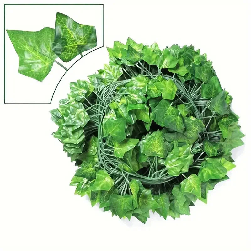 Artificial Plant Green Ivy Leaf Garland Silk Wall Hanging Vine Home Garden Decoration Wedding Party DIY Fake Wreath Leaves - Buy online at  Vibe In Cart.