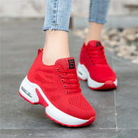 Women's Platform Mesh Breathable Sneakers Womens Spring New Casual Wedge Basket Shoes Tennis Female Thick Woman Summer Trainers - Buy online at  Vibe In Cart.