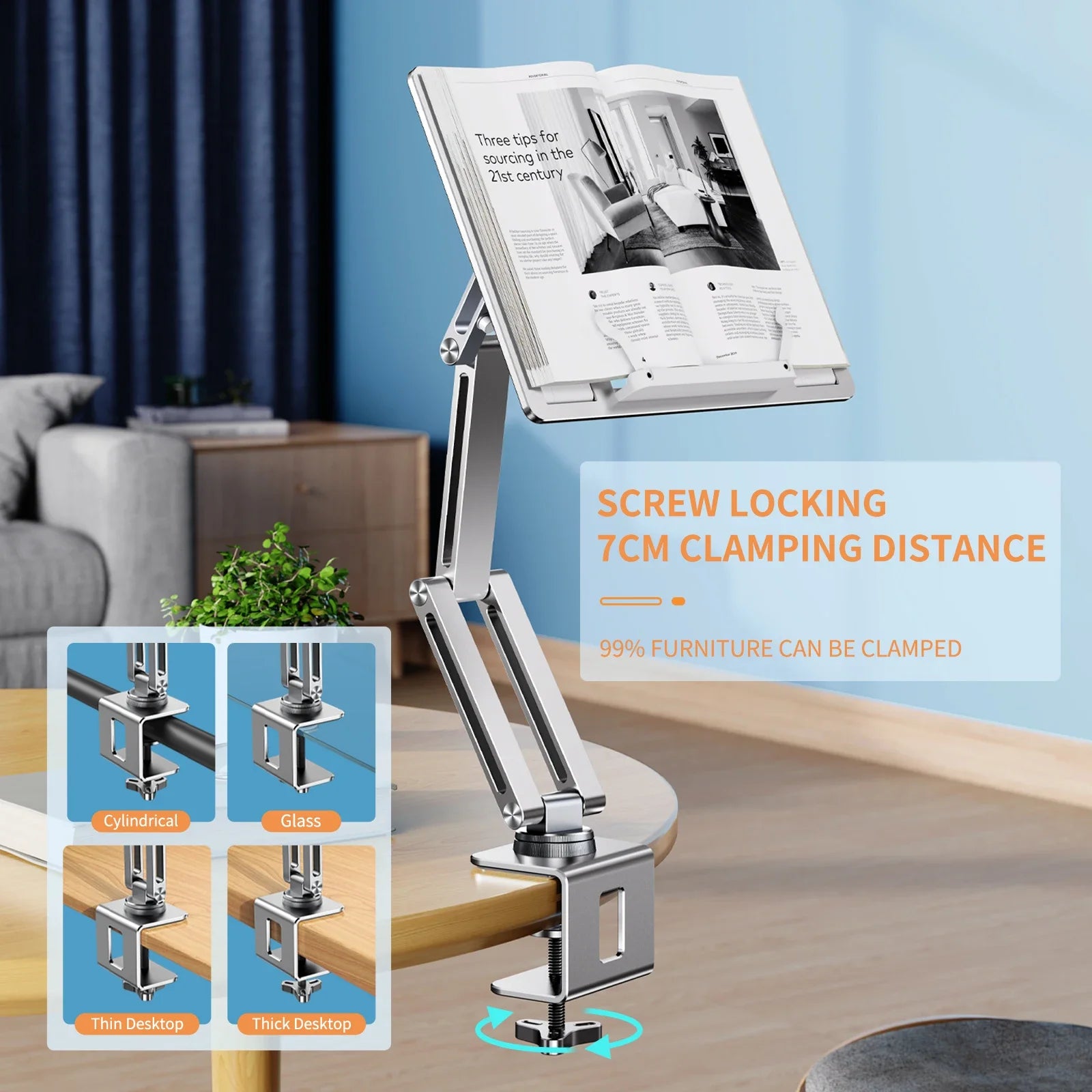 Adjustable Laptop Arm Mount for Desk with 360 Degree Rotation for Up to 17 Inch Laptops