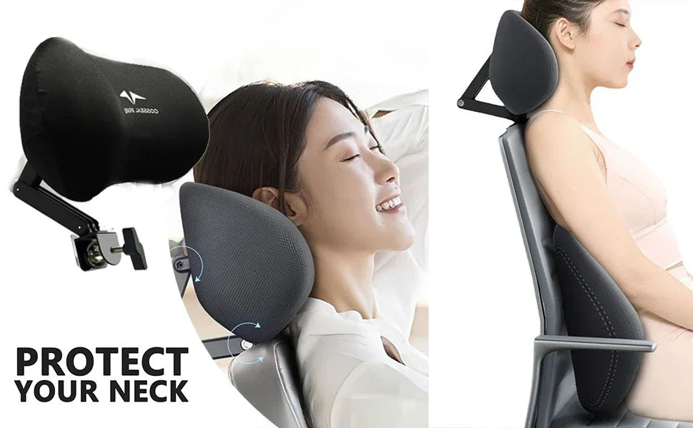 For Ergonomic Office Chair Headrest Attachment Universal, Sponge Head Pillow Adjustable Height & Angle, Upholstered Headrest GZ - Buy online at  Vibe In Cart.