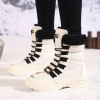 New Winter Women Boots High Quality Warm Snow Boots Lace-up Comfortable Ankle Boots Outdoor Waterproof Hiking Boots Size 36-43 - Buy online at  Vibe In Cart.