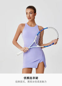 LEOSOXS Cross-Border New Quick-Dry Sexy Slit Sports Dress for Women, Backless Yoga Outfit, Outdoor Running Fitness Tennis Dress - Buy online at  Vibe In Cart.