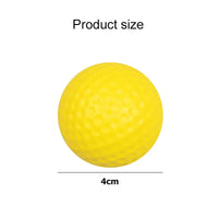 Yellow Plastic Golf Balls for Indoor Outdoor Practice, 2-10 Pack