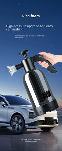 2L Hand Pump Foam Sprayer with 3 Types of Nozzle Hand Pneumatic Foam Cannon Snow Foam Car Wash Spray Bottle Car Window Cleaning - Buy online at  Vibe In Cart.