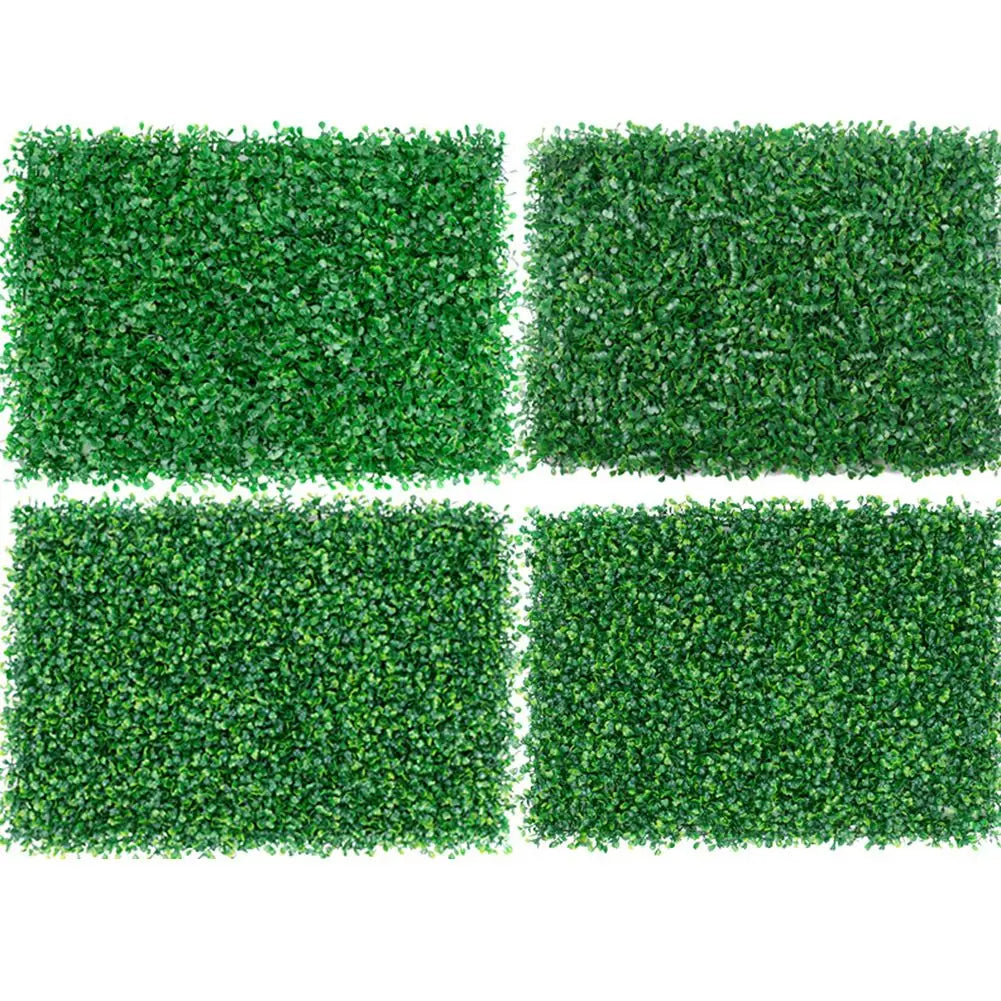 40x60cm Artificial Plant Walls Foliage Hedge Grass Mat Greenery Panels Fence Home Decor Fake Plants Garden Simulated Lawn - Buy online at  Vibe In Cart.