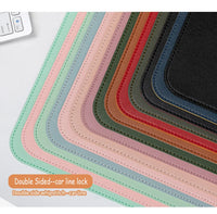 Gaming Mousepad Large White Leather Waterproof Non-Slip