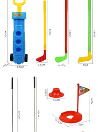 Children's Plastic Toy Golf Set for Indoor and Outdoor Play